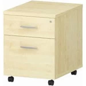 Trexus 2 Drawer Mobile Pedestal 430x500x510mm Maple Ref I000244