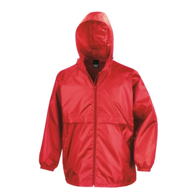 Result Core Mens Lined Lightweight Waterproof Jacket in Red Size: XS Red Male XS