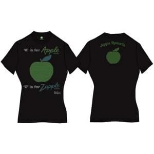 The Beatles - A is for Apple Womens T-Shirt - Black