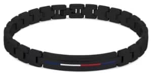 Tommy Hilfiger 2790312 Mens Black ID Style Stainless Steel Brace