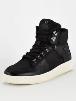 Barbour International Mccallen High Top Trainer, Black, Size 10, Men