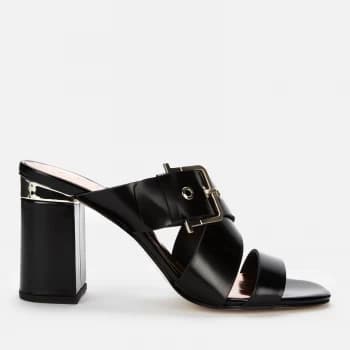Ted Baker Womens Peataa Heeled Mules - Black - UK 7