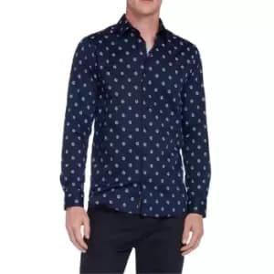 Ted Baker Floral Print Shirt - Blue