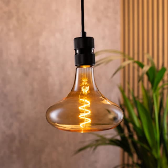 Tcp Amber Twist Short Horn Decorative Bulb, Warm White Glow, E27, Single Pack