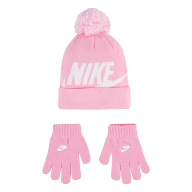 Nike Hat/Glove Set Juniors - Pink Pink Junior