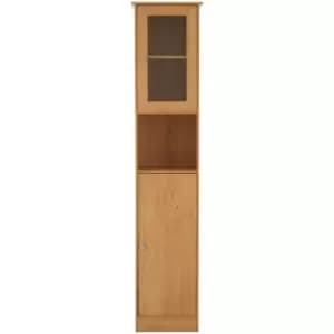 Premier Housewares Portland Tall oak Veneer Cabinet