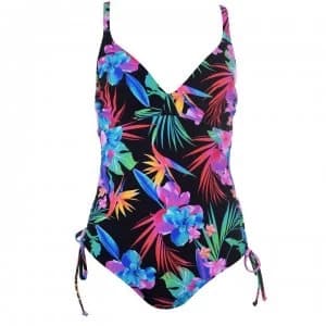 Figleaves Bora Bora Swimsuit - BLACK TROPICAL