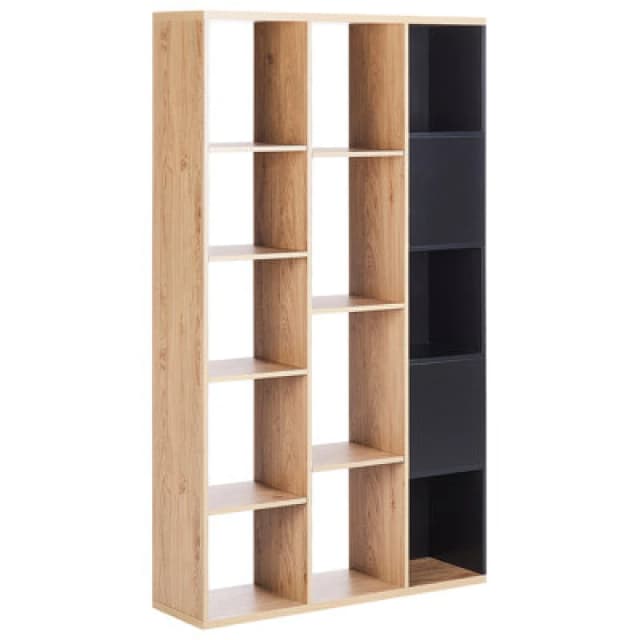 Beliani Bookcase Bangor 175cm Brown/ Black
