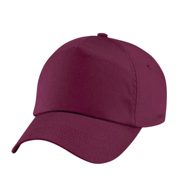 Beechfield Original 5 Panel Cap in Burgundy Burgundy Unisex One Size