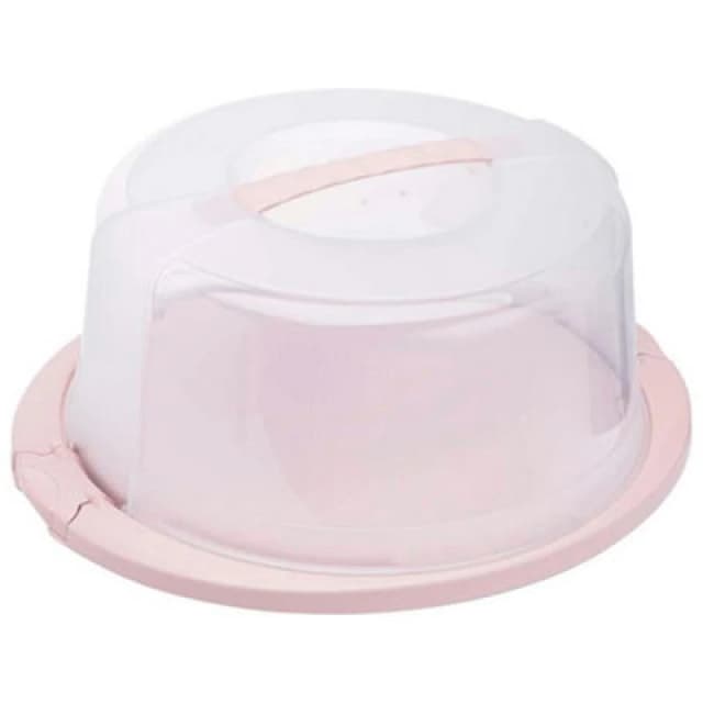 Keeeper Pink Round Cake Container 38Cm With Lid