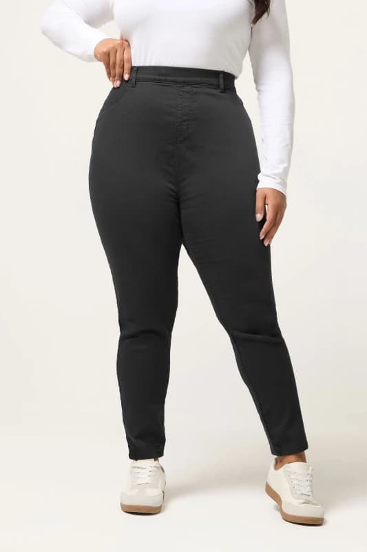 Yours Womens Pull On Jeggings in Grey Size: 28S Grey Female 28S