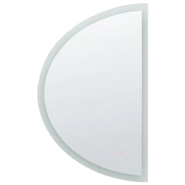 Beliani LED Bathroom Mirror Bezons 49cm 80 Cm Silver