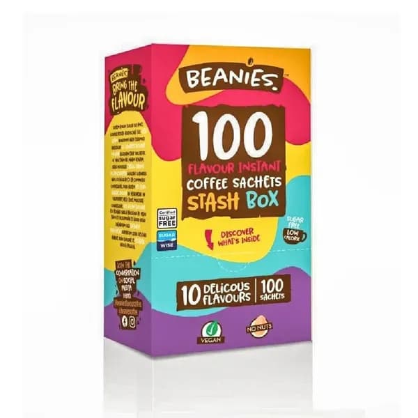 Beanies Variety Stash Box Coffee Pack of 100 Sachets