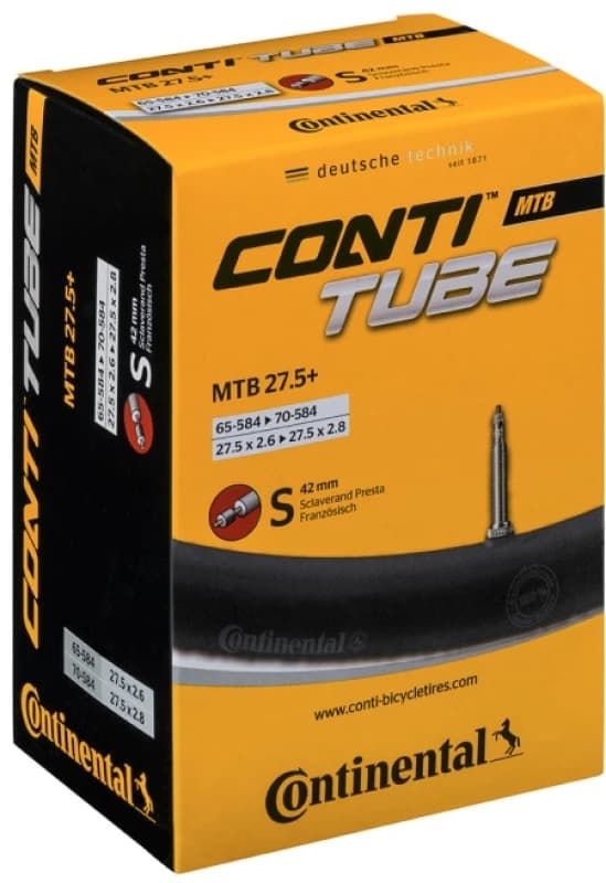 Continental MTB Inner Tube 26X1.75-2.50 Light Presta 42mm BLACK