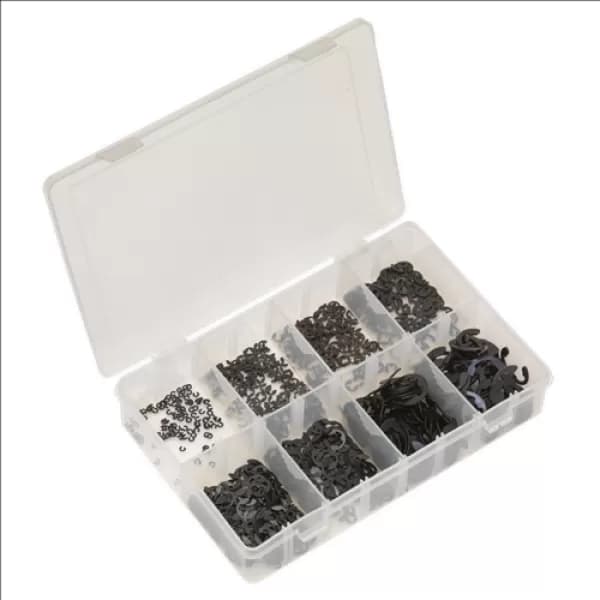 Genuine SEALEY AB012ER E-Clip Retainer Assortment 800pc Metric
