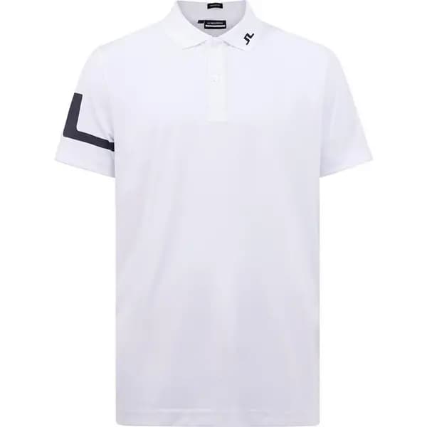 J Lindeberg Heath Regular Fit Golf Polo - White 2XL