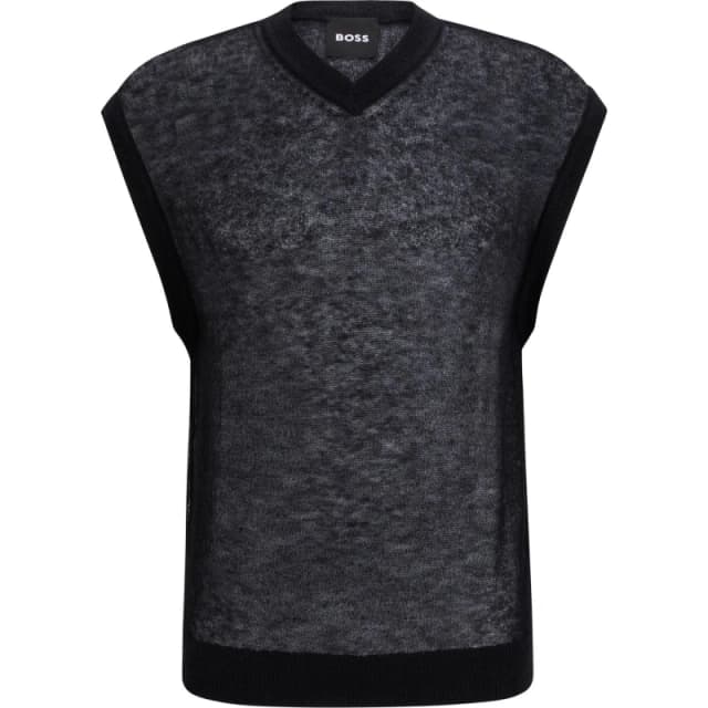 Boss Mens Knitted T-Shirt Black male M