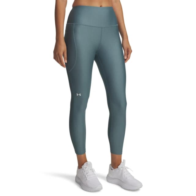 Under Armour HeatGear No-Slip Waistband Ankle Leggings Womens Jasper Blue female 10 (S)