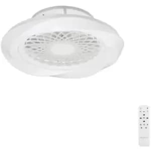 Ceiling lamp fan Boreal white 1 bulb 20.8cm