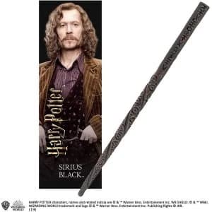 Sirius Black PVC Wand and Prismatic Bookmark by The Noble Collection