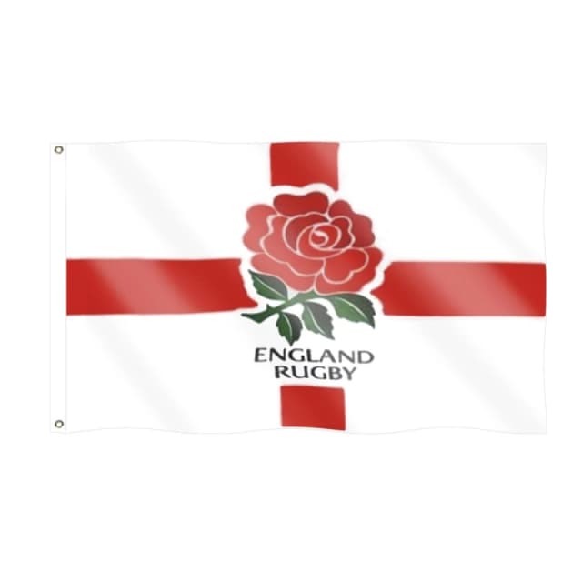 Shatchi England Rugby World Cup Flag 5ft x 3ft White