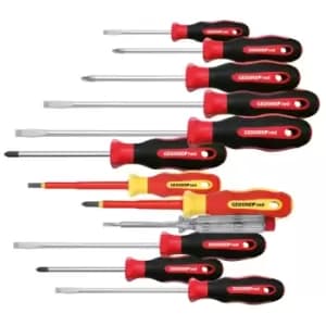 Gedore Screwdriver set PH+PZ+LS 2C-handle 12pcs