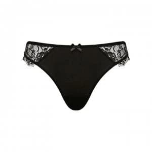 Figleaves Pulse Lace Thong - Black