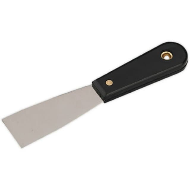 Loops 40mm Rigid Scraper - Chrome Plated Steel Blade - Composite Handle - Hanging Hole Metallics