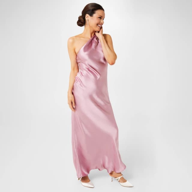 Biba One Shoulder Dress - Pink Pink 6