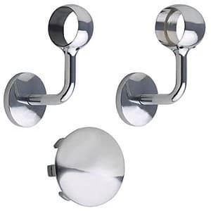 Wickes Polished Steel Internal Handrail Kit 3.6m