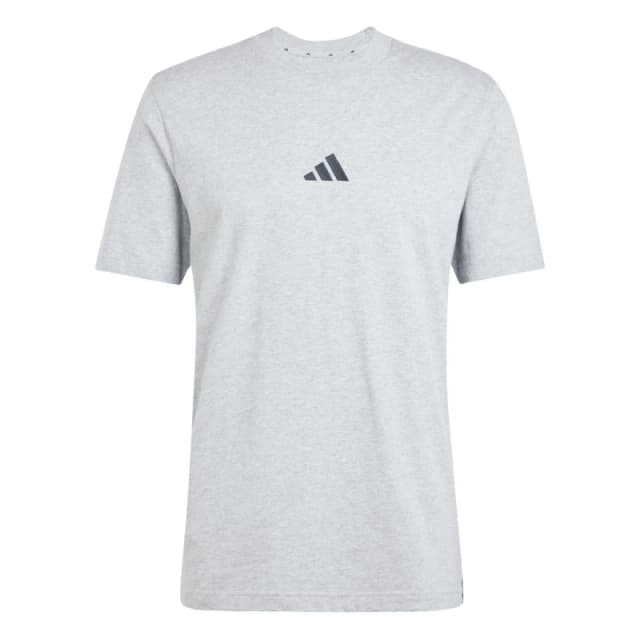 Adidas SPORTSWEAR Essential 3-Stripes Short Sleeve T-Shirt Grey Marl Men L;M