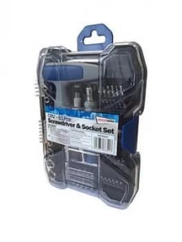 Streetwize Accessories 61 Pce Multi Bit, Socket, Screwdriver , Torx Set