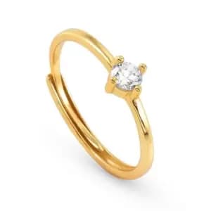 Nomination Sentimental Gold Plated Round CZ Ring