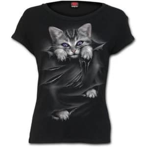 Bright Eyes Womens XX-Large Boatneck Cap Sleeve Top - Black