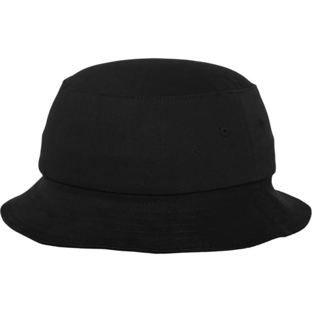 Flexfit by Yupoong Mens Cotton Twill Bucket Hat in Black Male One Size