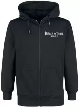 Attack On Titan Attack On Titan Emblem Hooded zip black