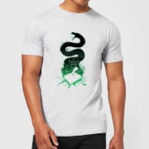Harry Potter Basilisk Silhouette Mens T-Shirt - Grey - 3XL