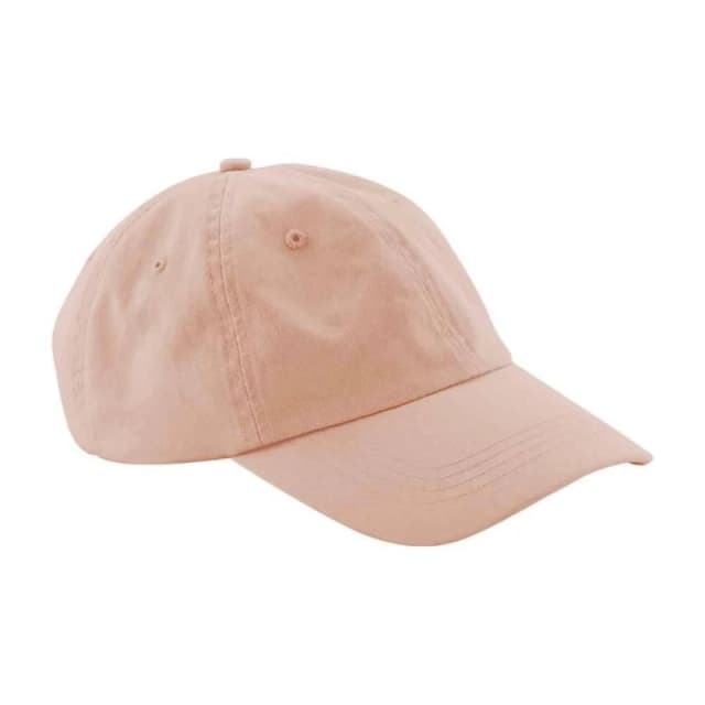 Beechfield Womens 6 Panel Low Profile Cap in Peach Peach Female One Size