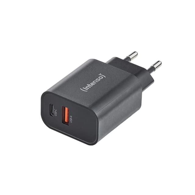 Intenso Power Adapter W30AC. 30W. USB-A and USB-C port. black