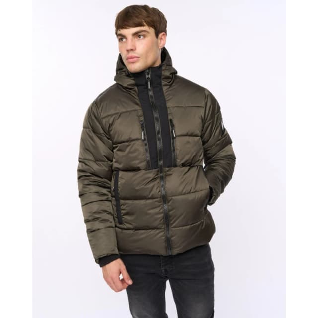 Crosshatch Crosshatch Men Chimmax Jacket in Olive Size: 2X-large Olive XXL Male 5059294707251