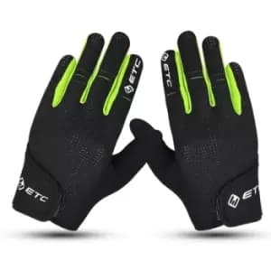 ETC Peak Junior MTB Glove Black Yellow Large
