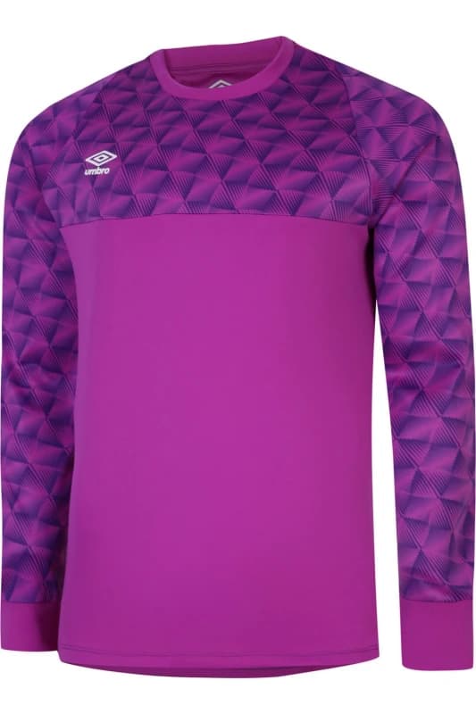Umbro Flux Long-Sleeved Goalkeeper Jersey in Purple Size: 7-8 Years Purple Unisex 7-8 Years