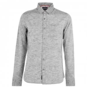 SoulCal Marl Long Sleeve Shirt Mens - Grey