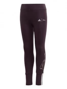 adidas Girls Disney Tights - Black, Purple, Size 18-24 Months, Women
