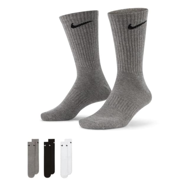 Nike Everyday Lightweight Training Crew Socks (3 Pairs) Multi unisex L 8-11