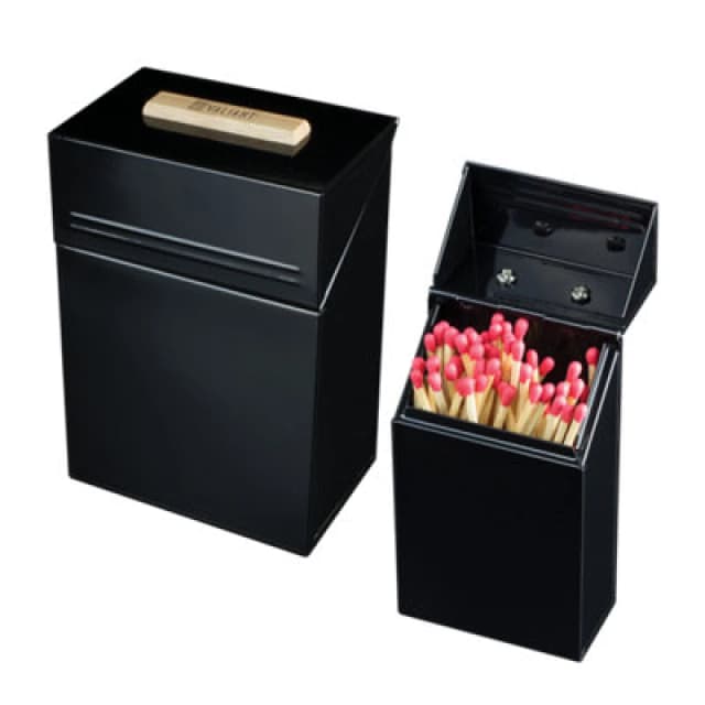 Valiant Valiant Fireside Firelighter Pellet and Match Storage Organiser Box Set in Black One Size Unisex 5061026620592