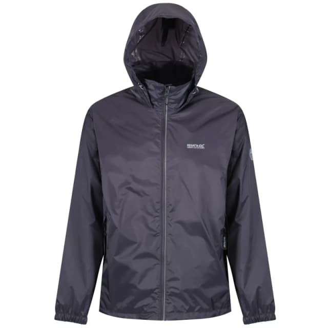 Regatta Regatta Men 'Lyle IV' Waterproof Packaway Jacket in Grey Size: Medium Grey M Male 5051522807412