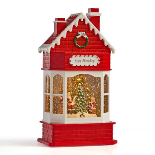 The Christmas Workshop Santa's Workshop Snow Globe