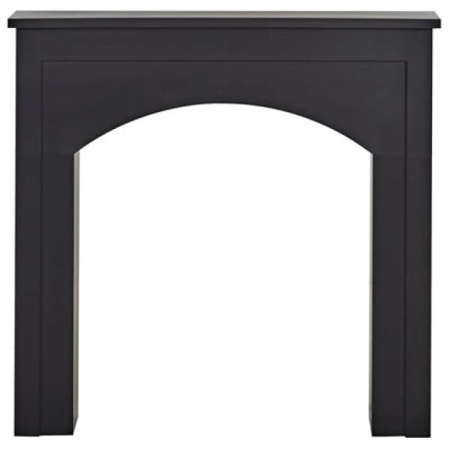 Beliani Fireplace Mantel Busselton Black