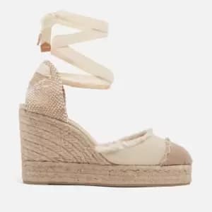 Castaner Womens Carina Canvas Wedge Espadrilles - UK 4